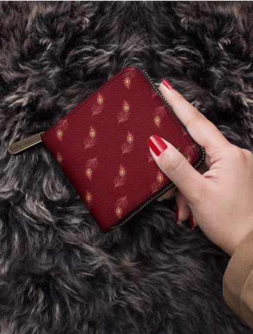 DailyObjects Women Red Printed Zip Around Wallet