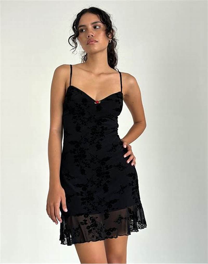 Herryqeal Black Nightdress