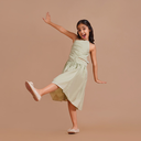 Soft Mint Green Asymmetrical Cut-Out Strap Dress 