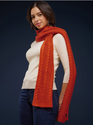 FableStreet LivSoft Cable-Knit Muffler