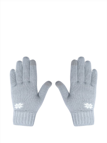 LOOM LEGACY Women Knitted Design Winter Acrylic Woollen Hand Gloves