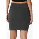 Zivame Knee Length Layering Skirt - Black