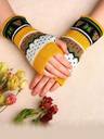 Bold N Elegant Women Patterned Acrylic Fingerless Gloves