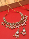 Zaveri Pearls Gold-Toned Kundan Mesmerising Traditional Jewellery Set