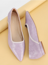 Van Heusen Woman Pointed Toe Textured Ballerinas