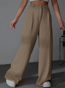 Women High-Rise Pleated Korean Trousers